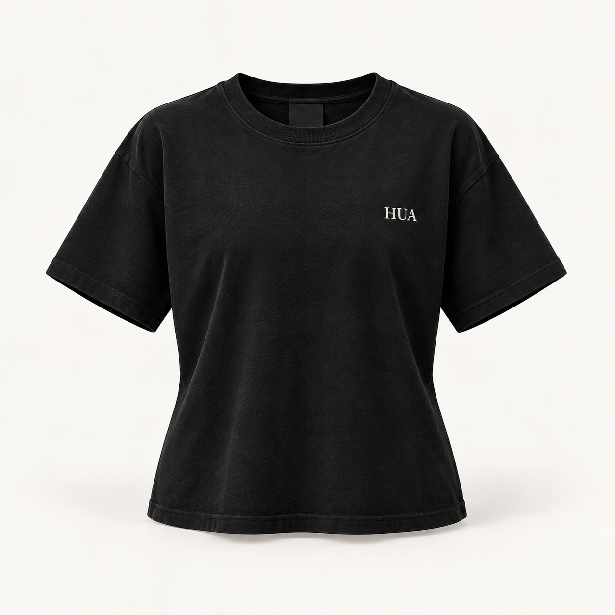 HUA Women's Relaxed Tee — individual concept mockup
